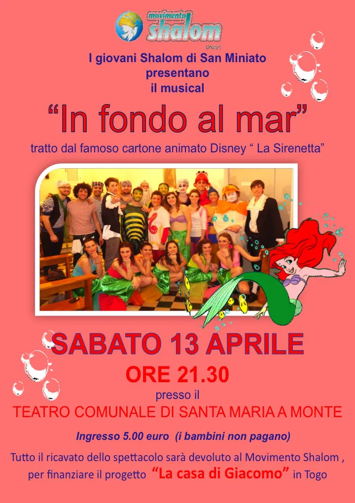 S. Maria a Monte: Musical "In fondo al mar"