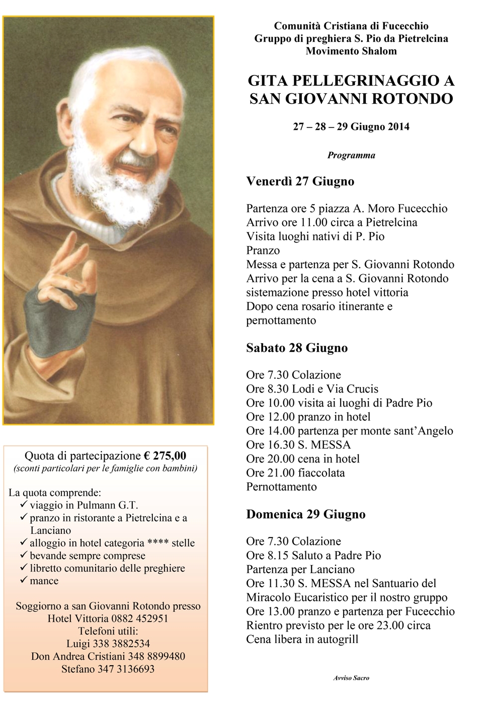La Storia Di Padre Pio In Breve Per Bambini