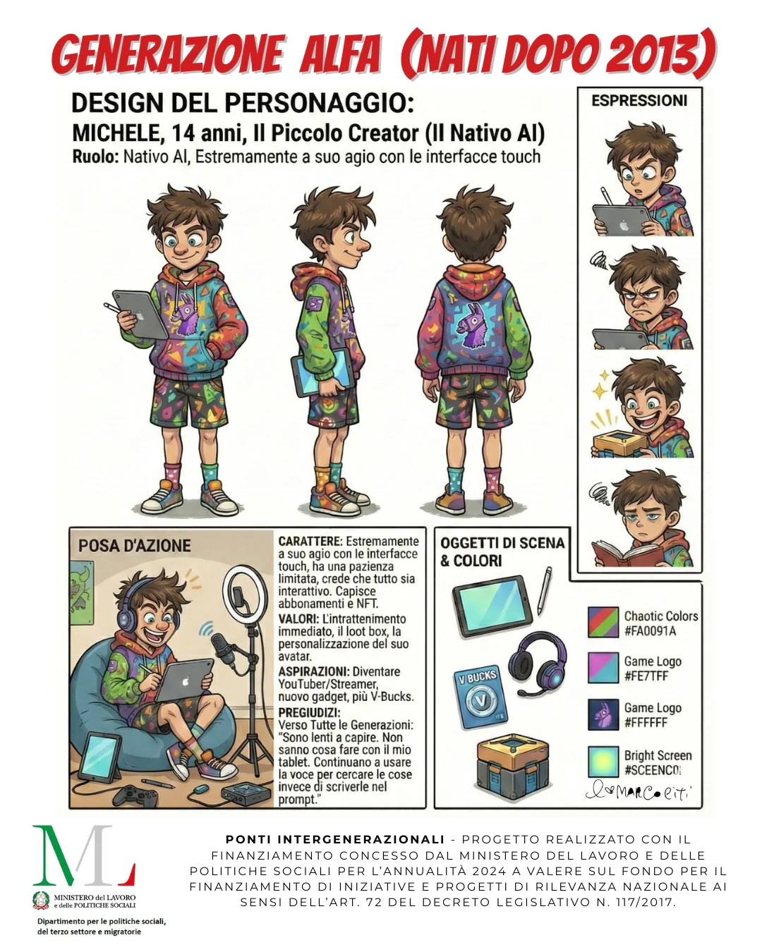 11 GENERAZIONE ALFA scheda MICHELE