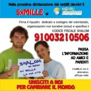 5xmille. Ottimo risultato per il Movimento Shalom