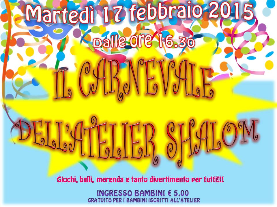 Il Carnevale dell'Atelier Shalom