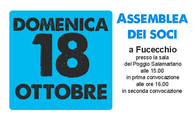 Convocazione Assemblea dei soci – 18 ottobre 2015