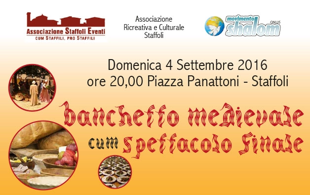 Cena medievale a Staffoli – domenica 4 settembre