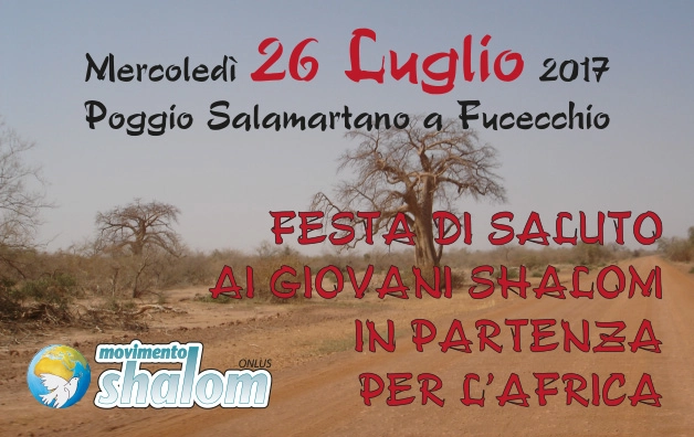 Festa di saluto ai giovani in partenza per l'Africa – 26 luglio