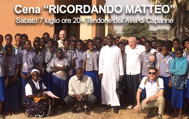 Serata "RICORDANDO MATTEO" il 7 luglio alle Capanne