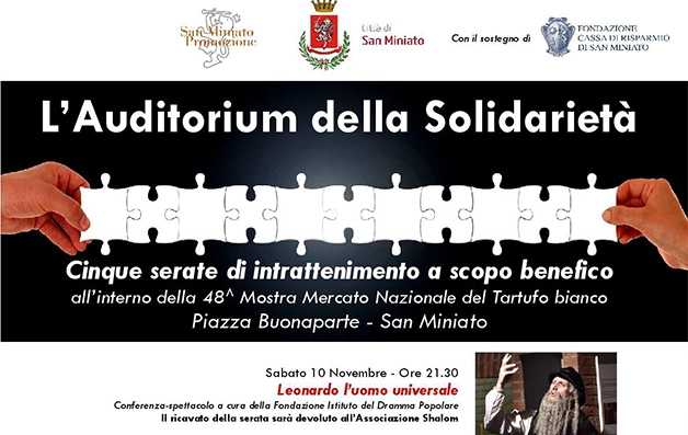 Il Movimento Shalom a San Miniato per l'Auditorium della solidarietà