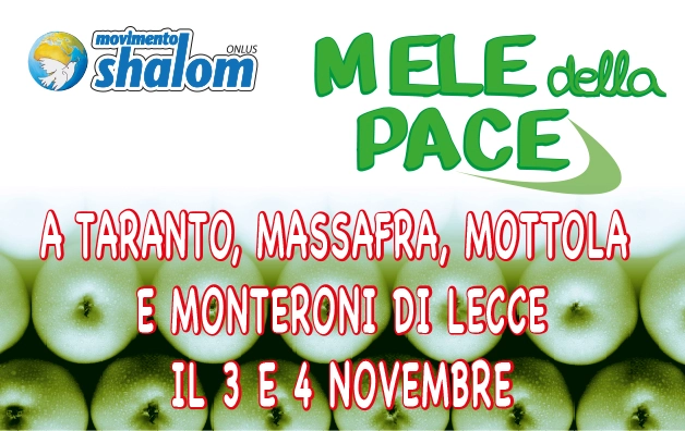 Mele della Pace in Puglia il 3 e 4 novembre