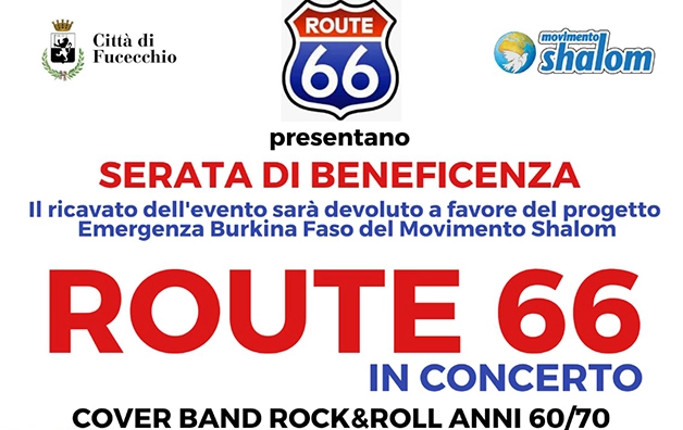 Route 66 in concerto a Fucecchio per il Burkina Faso