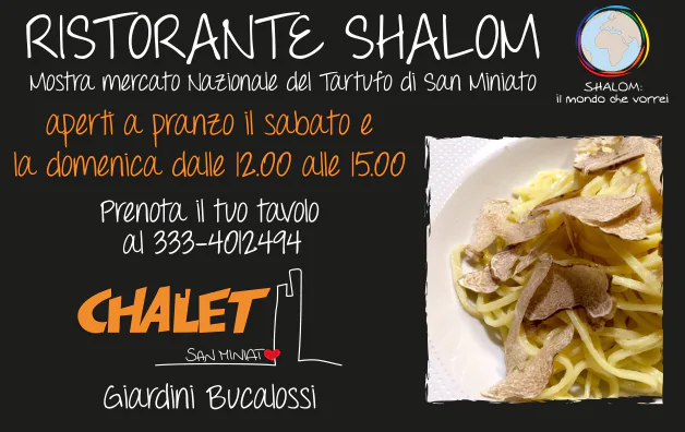 Shalom alla Mostra Mercato del Tartufo a San Miniato