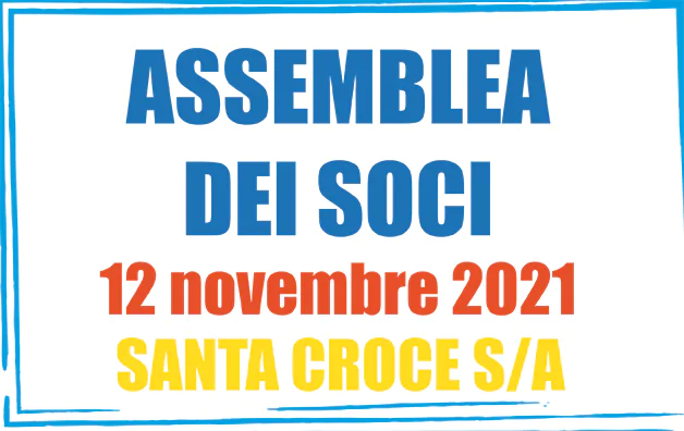 Convocazione dell’assemblea ordinaria dei soci