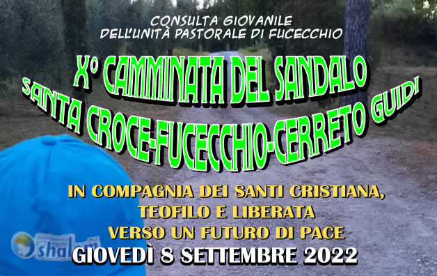 X CAMMINATA DEL SANDALO – 8 settembre