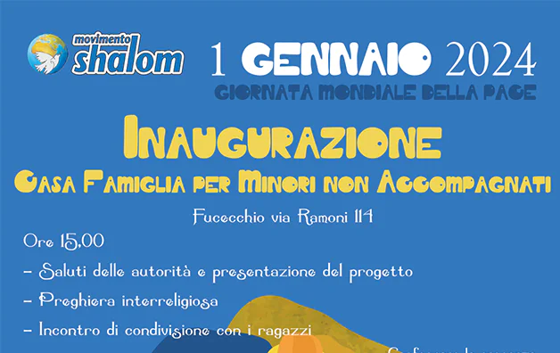 Inaugurazione della Casa Famiglia per minori non accompagnati – Fucecchio 01/01/24