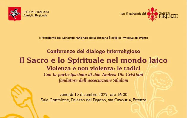 Il Sacro e lo Spirituale nel mondo laico – Don Andrea a Firenze il 15/12