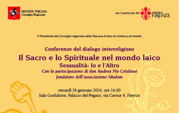 Conferenza del dialogo interreligioso – 26/10 a Firenze