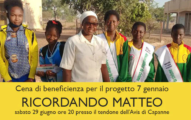 Cena “Ricordando Matteo” il 29 giugno a Capanne