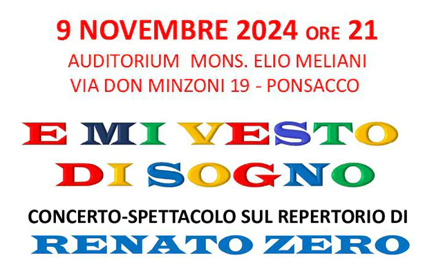 E mi vesto di sogno – Concerto a Ponsacco il 9/11