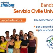 Il Movimento Shalom cerca 8 volontari in Servizio Civile per San Miniato e Fucecchio – scad. 18/02