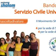 Il Movimento Shalom cerca 8 volontari in Servizio Civile per San Miniato e Fucecchio – scad. 18/02